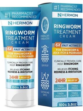 Ringworm Treatment Cream - Fast Acting Relief for Itching & Redness